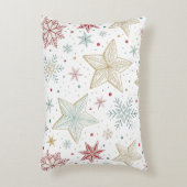 "Pastel Ster Patroon Accent Kussen (Voorkant(Verticaal))