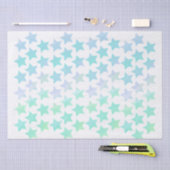 Pastel Sterren op Wit Tissuepapier (Craft)