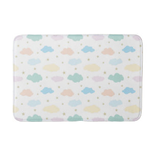 Pastel Sterren & Wolken Badmat