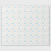 Pastel Sterren & Wolken Cadeaupapier (Vlak)