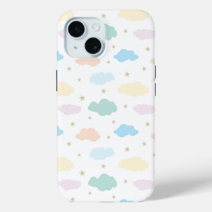 Pastel Sterren & Wolken iPhone 15 Case