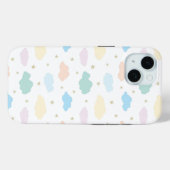 Pastel Sterren & Wolken Case-Mate iPhone Case (Achterkant (horizontaal))
