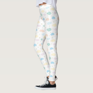 Pastel Sterren & Wolken Leggings