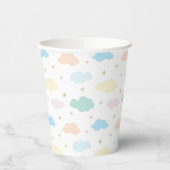 Pastel Sterren & Wolken Papieren Bekers (Links)