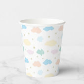 Pastel Sterren & Wolken Papieren Bekers (Rechts)