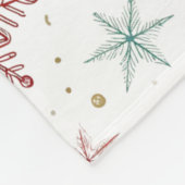 "Pastel Sterrenpatroon Fleece Deken (Hoek)