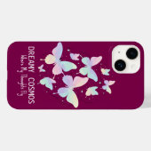 Pastel Sterrenstelsel Vlinders Droomachtige Esthet Case-Mate iPhone Case (Achterkant (horizontaal))