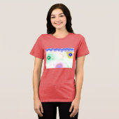 Pastel sterrenstelsels Impressionistische kunst Da Tri-Blend Shirt (Voorkant volledig)