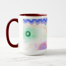 Pastel sterrenstelsels Impressionistische kunst mo Mok