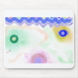 Pastel sterrenstelsels Impressionistische kunst mu Muismat