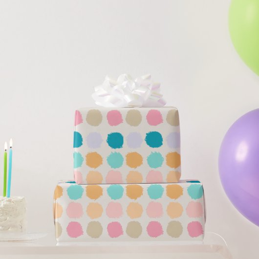 Pastel Stippen Cadeaupapier (Feestgeschenken)