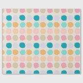 Pastel Stippen Cadeaupapier (Vlak)