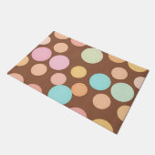 Pastel Stippen Chocolade Patroon Deurmat (Schuin)