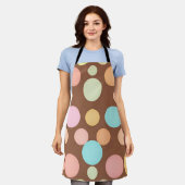 Pastel Stippen Chocolade Patroon Schort (Gedragen)