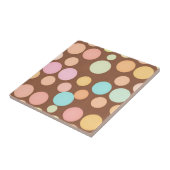 Pastel Stippen Chocolade Patroon Tegeltje (Zijkant)