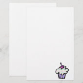 pastel stippen cupcake briefpapier (Voorkant / Achterkant)