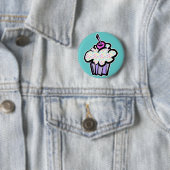 pastel stippen cupcake ronde button 5,7 cm (In situ)