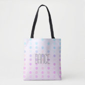  pastel stippen dans canvas tas (Voorkant)