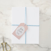 Pastel Stippen Ei Gelukkig Pasen Cadeaulabel (Met Touw)