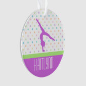 Pastel Stippen Gymnastics Ornament (voorkant)
