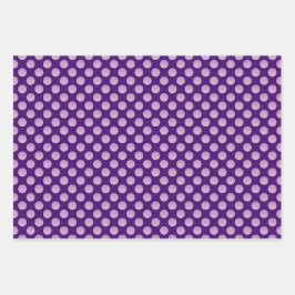 Pastel stippen inpakpapier vel