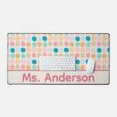 Pastel Stippen Persoonlijk Bureaumat (Keyboard & Muis)