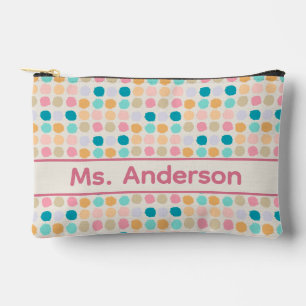 Pastel Stippen Schoolbenodigdheden Zak Etui