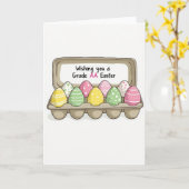 Pastel Stippenpatroon Kaart (Gele Bloem)