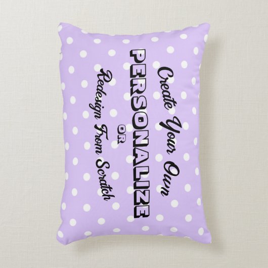 Pastel Stippenpatroon - Paars  Accent Kussen (Voorkant(Verticaal))