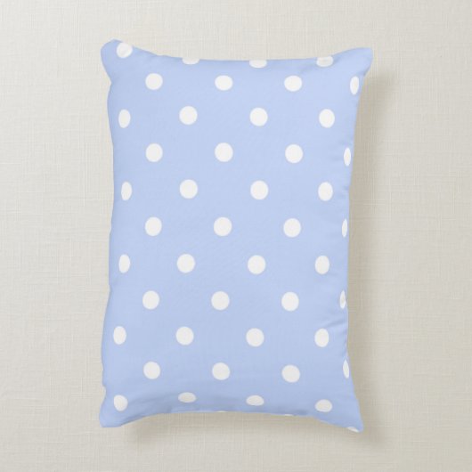 Pastel Stippenpatroon - Periwinkle  Accent Kussen (Achterkant (Verticaal))