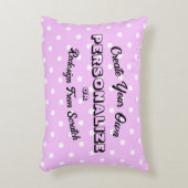 Pastel Stippenpatroon - Roze Accent Kussen (Voorkant(Verticaal))