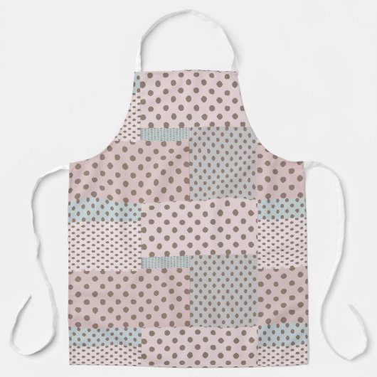 Pastel Stippenpatroon Schort (Voorkant)
