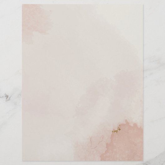 Pastel Stof Roze & Goud Prijzen & Diensten Flyer (Achterkant)