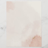 Pastel Stof Roze & Gouden Prijzen & Diensten Flyer (Achterkant)