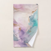 PASTEL STORM MARMER WERVELEN BADKAMER HANDDOEK SET (Handdoek)