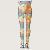 Pastel Storm Wolken Leggings vrouwen (Voorkant)