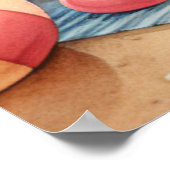 Pastel Strand Kinderkamer Poster (Hoek)