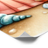 Pastel Strand Kinderkamer Poster (Hoek)