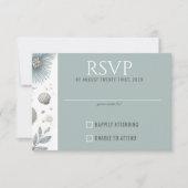 Pastel Strand RSVP Kaartje (Voorkant)