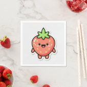 Pastel Strawberry Aesthetic Sticker – Cute Fruit I Servet (Insitu)