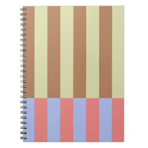 Pastel Streep Blokken Notitieboek