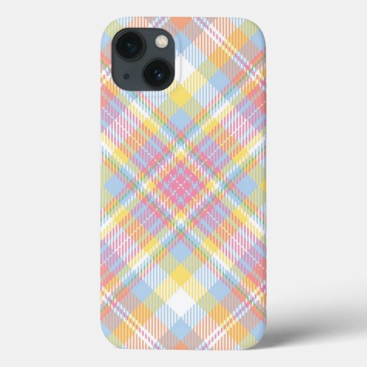 Pastel Streep Plaid Case-Mate iPhone Case (Achterkant)
