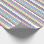 Pastel Streeppatroon Cadeaupapier (Hoek)