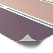 Pastel Strepen-2 – Minimale Verticale Streep Kunst Poster (Hoek)