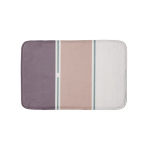 Pastel Strepen-2 – Rustige badkamer streepaccent Badmat