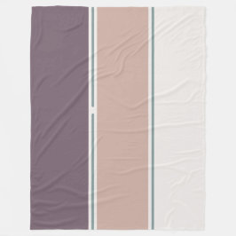 Pastel Strepen-2 – Zachte Neutrale Streep Lay-out Fleece Deken