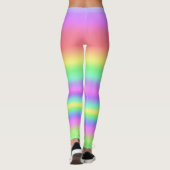 Pastel Strepen Broek Leggings (Achterkant)