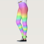 Pastel Strepen Broek Leggings (Links)