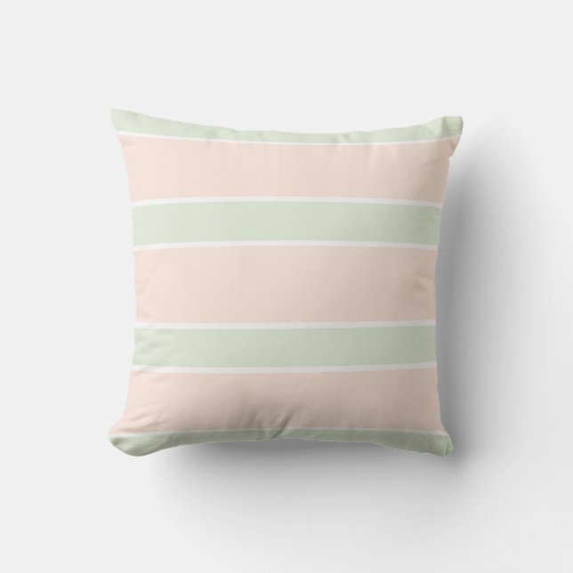 Pastel Strepen Buitenkussen (Voorkant)