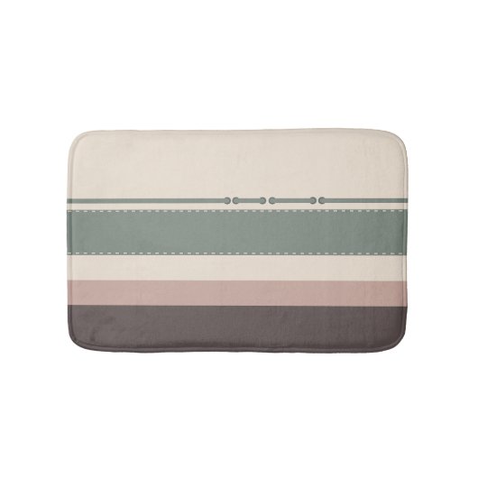 Pastel Strepen Minimalistische Huisdecoratie Badmat (Voorkant)